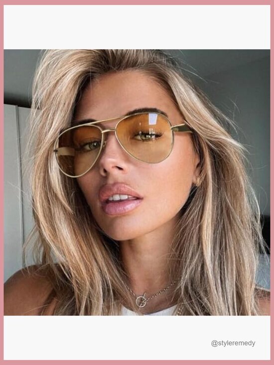 Gold Aviator Sunglasses Polarized Metal Temples 2 Pack